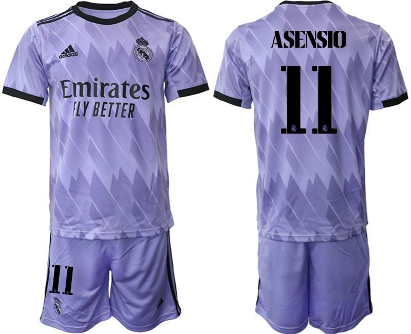 Cheap Men 2022-2023 Club Real Madrid away purple 11 Soccer Jersey